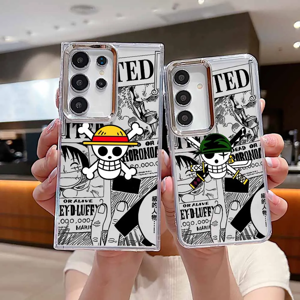 Comic O-Ones P-Pieces Logo für Samsung Galaxy S26 S25 EDGE S24 S23 S22 S21 S20 FE Ultra Plus Transparente Weiche Handyhülle