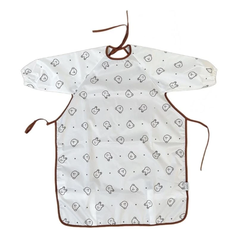 

Toddlers Feeding Bib Water Proofing Nursing Apron Long Sleeved/Sleeveless Smock 425F