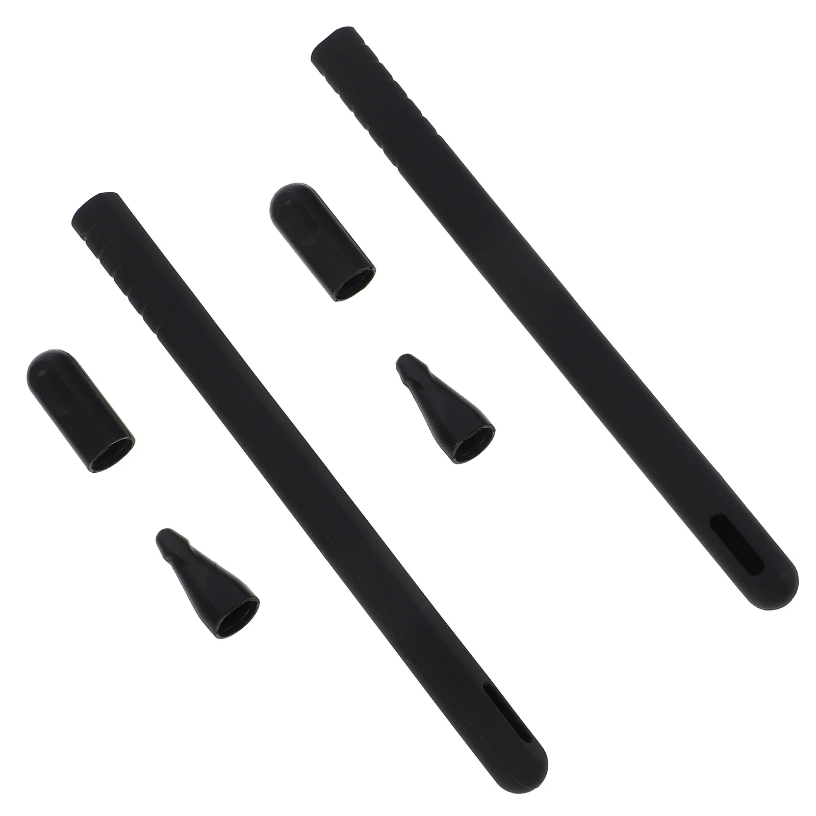 2Set Pelindung Pena Stylus Penutup Lengan Silikon Tahan Guncangan Ramah Kulit Ringan Perlindungan Tingkat Ergonomis