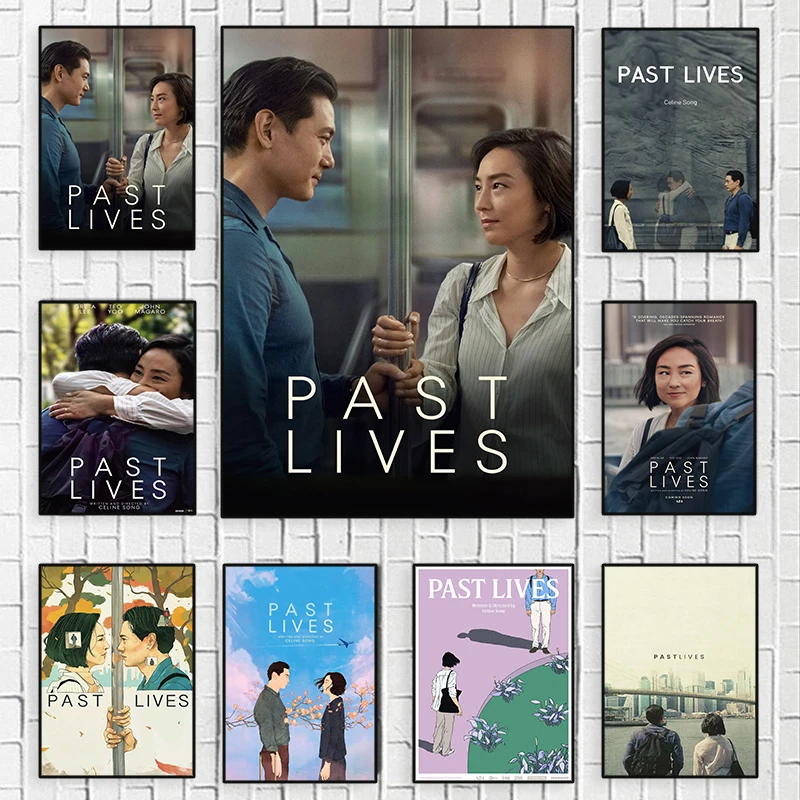 Past Lives 2023 Movie Poster Print Romantic Friendship Drama Film Canvas Painting Wall Art for Cinema Living Room Home Decor