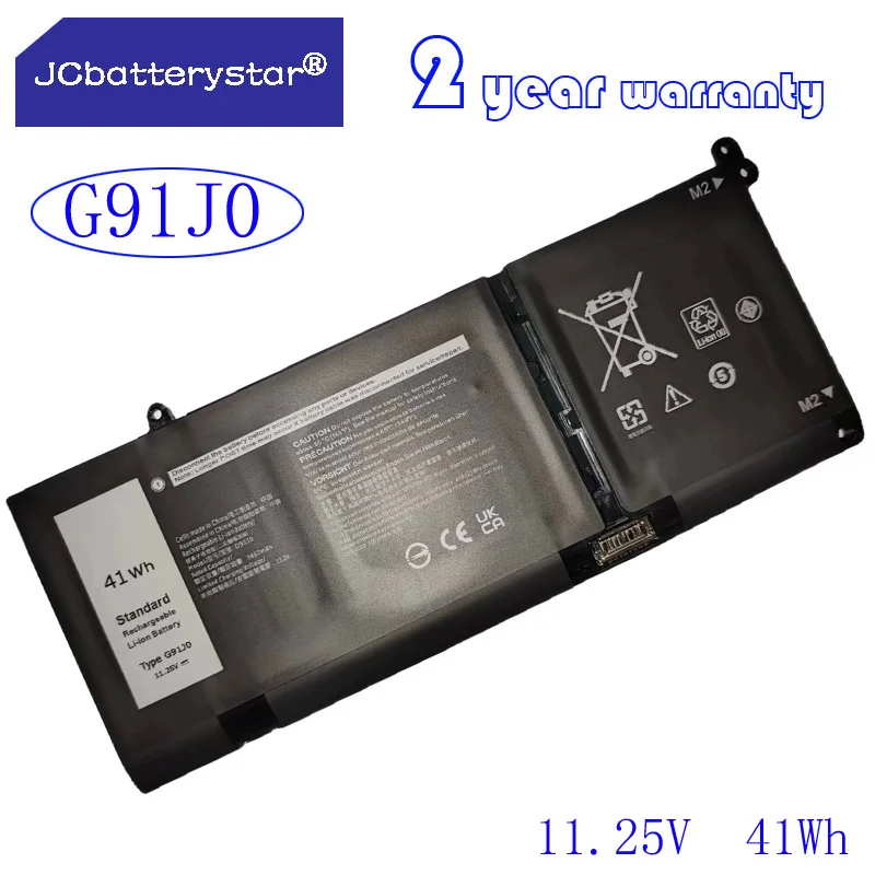 JC new V6W33 54Wh G91J0 41Wh Battery for Dell Inspiron 5510 5515 5310 5415 5418 3510 3511 3515 5410 2-in-1 7415 2-in-1 Series