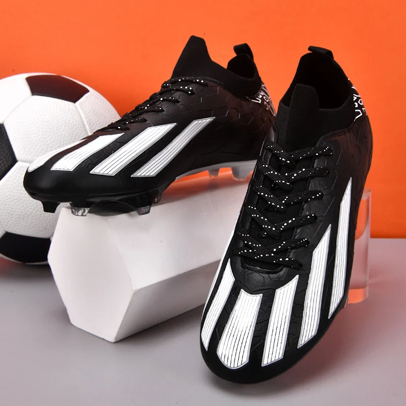 

Hot Selling Long Studs Soccer Cleats Unisex Professional Grass Court Training Match Football Shoes