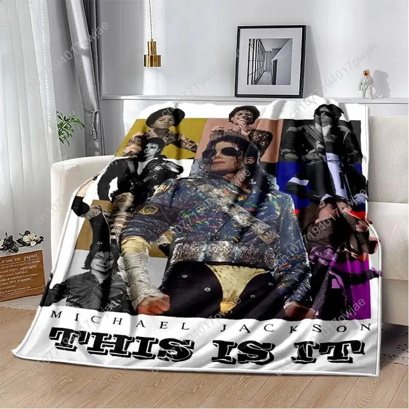 MJ 29 New Michael Jackson Pop Star King Blanket Soft Throw Blanket Home Bedroom Bed Sofa Travel Office KidsCover Custom blankets