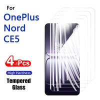 1-4PCS HD Screen Protectors For OnePlus Nord CE5 Tempered Glass Crystal 9H High Aluminum Anti Scratch Case Friendly Fingerprint
