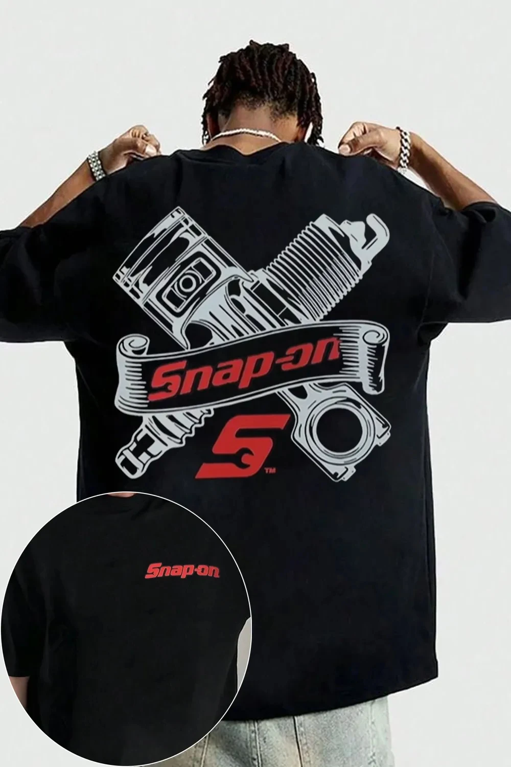 2026 Snap on-s Graphic TShirt Mens Womens Cotton Tee Summer Casual Short Sleeve Round Neck Clothing Unisex Tops
