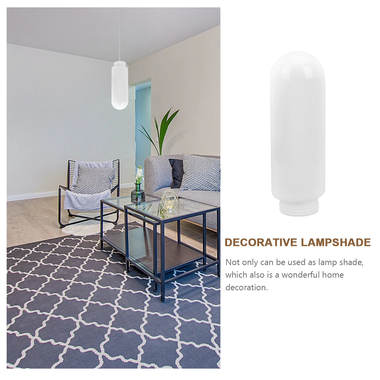 

Acrylic Lamp Cover Cylindrical Shape Waterproof Light Accessory for Living Room Hotel Library Wall Lamp Shade Creative