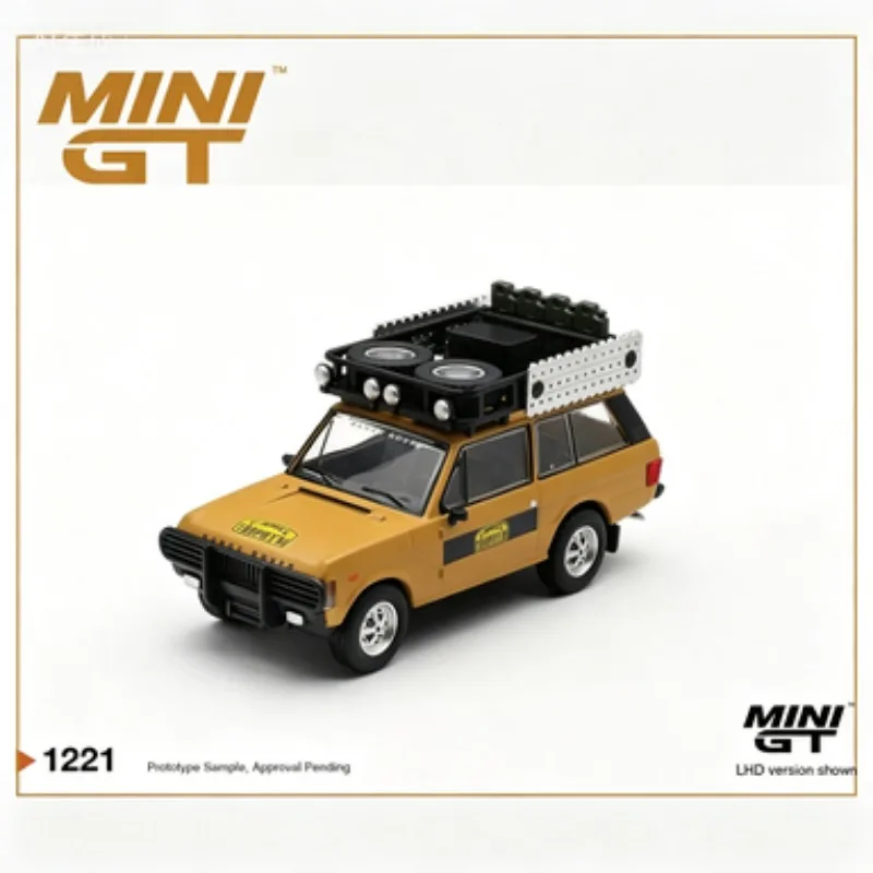 

MINI GT 1:64 Land Rover Range Rover 1981 Camel Cup, Cast Alloy Model, Adult Collection Decorative Piece, Festival Gift.