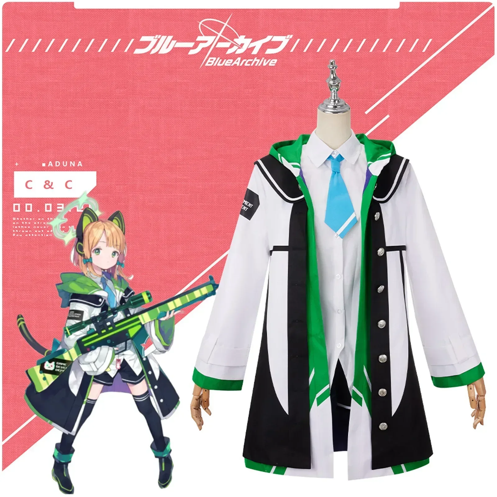 Arquivo Azul Cosplay para Mulher, Roupas Anime, Uniforme Jk, Fato de festa, Azul Midori Momoi, Halloween e Carnaval, Fofo e Anime