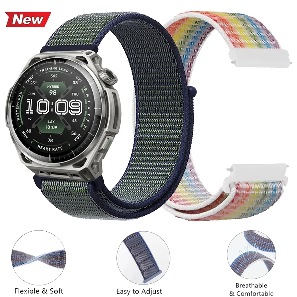20 mm 22 mm Nylonarmband für Amazfit Balance 3-2-1. Bequemes, schnell trocknendes, atmungsaktives Band für Amazfit Bip Max 6-5/Active Max 3/GTR 4