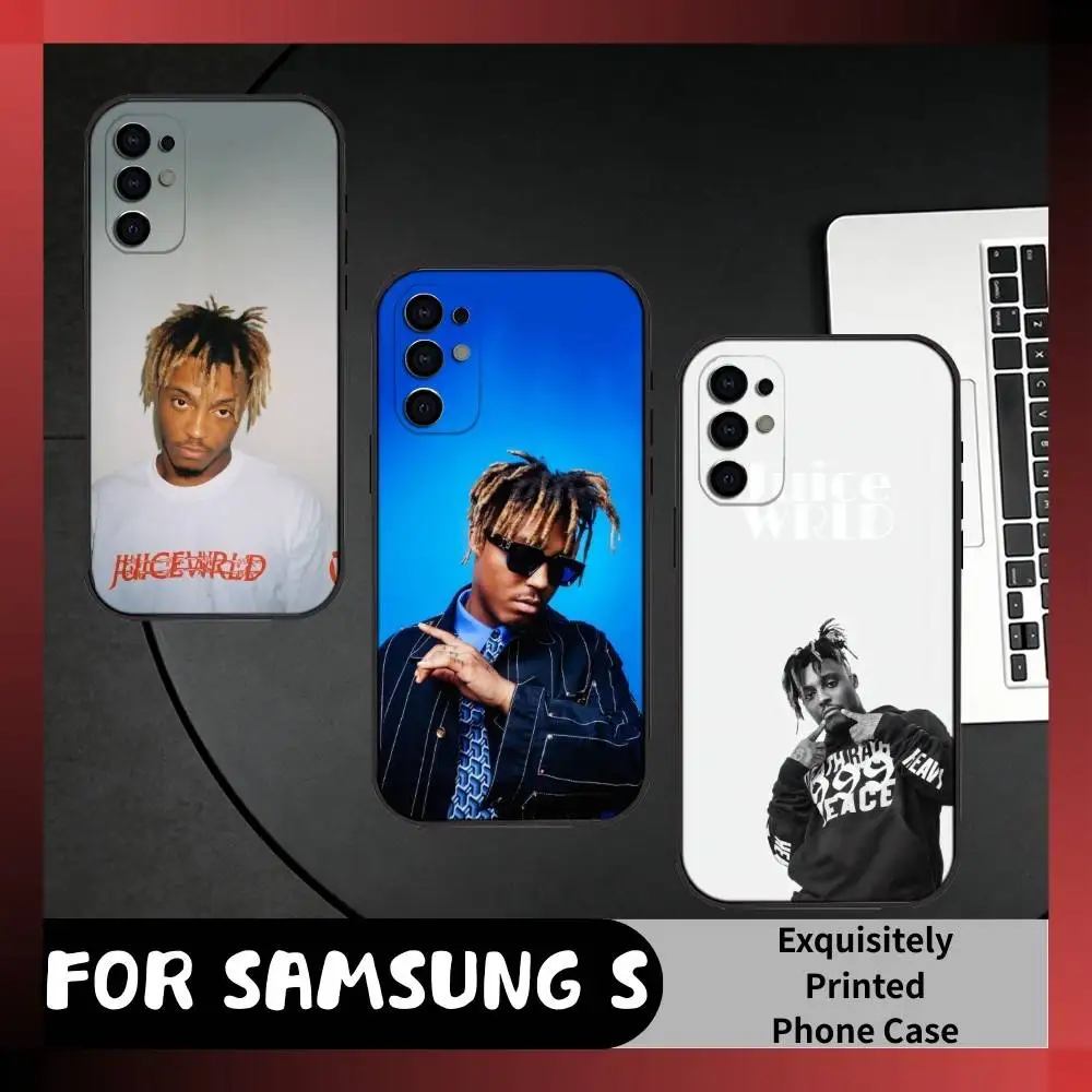 Emo Rapper J-Juice WRLD L-Lucid Dreams Phone Case For Samsung S25,S24,S21,S22,S23,S20,Ultra,S26,Plus,Fe,Note,5G Black Cover