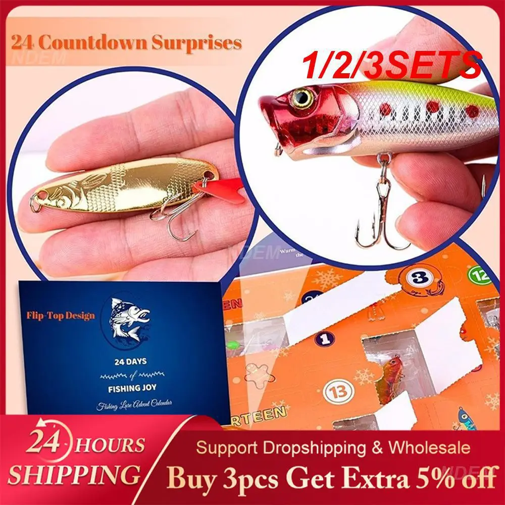 1/2/3SETS Fishing Enthusiasts Set The New High-quality Materials Christmas Decoration Supplies Advent Calendar Blind Box