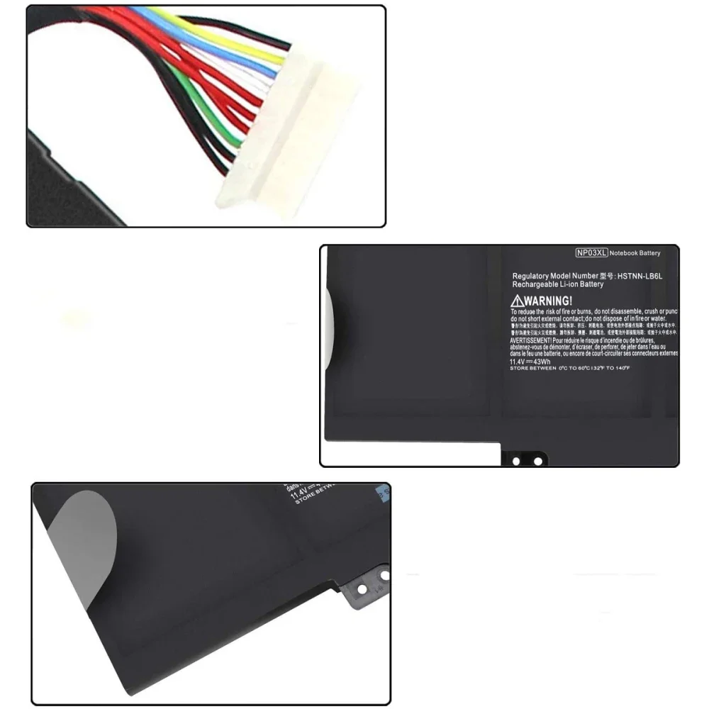 NP03XL Laptop Battery For HP Pavilion X360 13-A010DX TPN-Q146 TPN-Q147 TPN-Q148 HSTNN-LB6L 760944-421 15-U010DX 11.4V 43WH