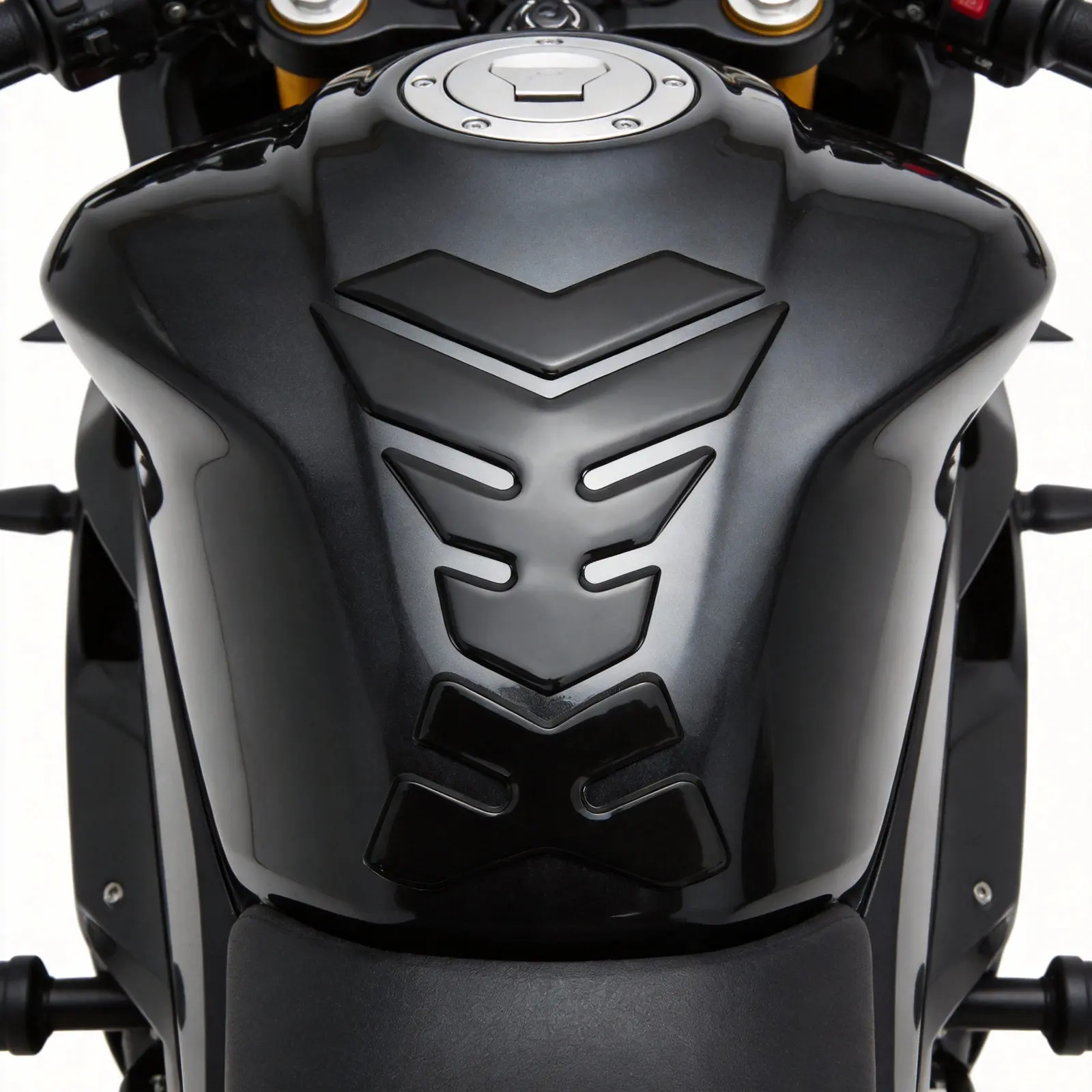 

Защитная накладка на бак мотоцикла с дизайном «рыбья кость», противоскользящая, устойчивая к царапинам, наклейка на топливный бак, защитный чехол для топливного бака.