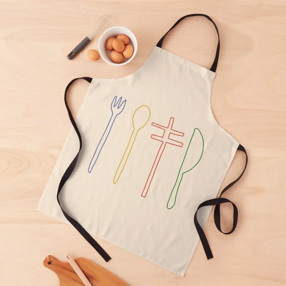 

Frightened Rabbit Utensils Apron Barista kitchen gadgets Apron