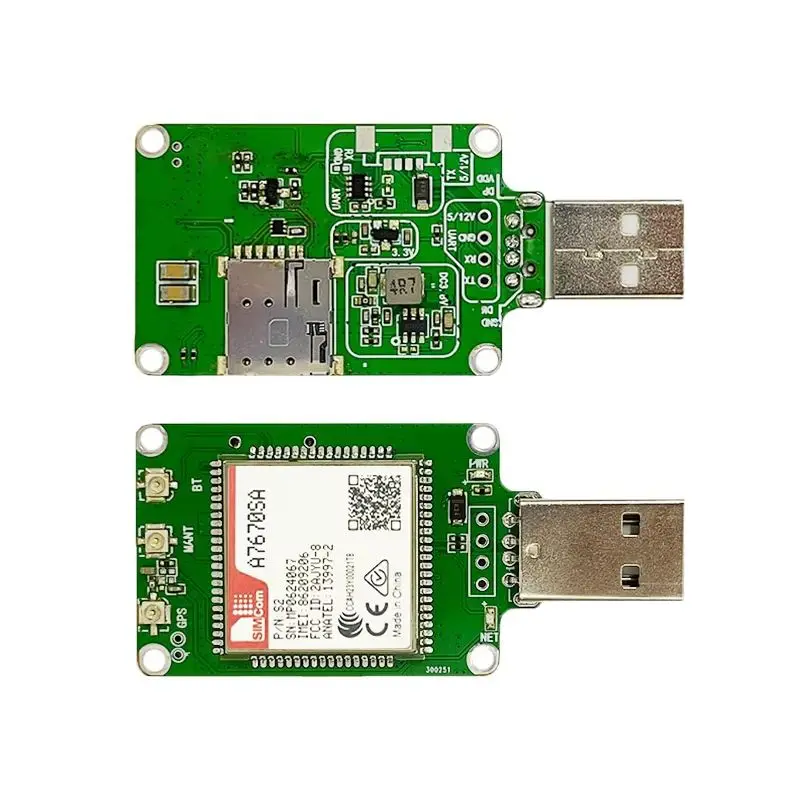 SIMCOM A7670SA-LASE USB Dongle with Antenna wireless IOT 4G LTE CAT1 Module Modem for New Zealand/Australia/South America