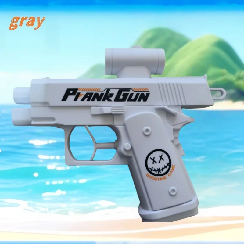 Tweezijdig waterpistool grap waterpistool speelgoed stressverlichting klein pistool spel buiten binnen volwassene kind interactie schiet cadeau 2 stijlen