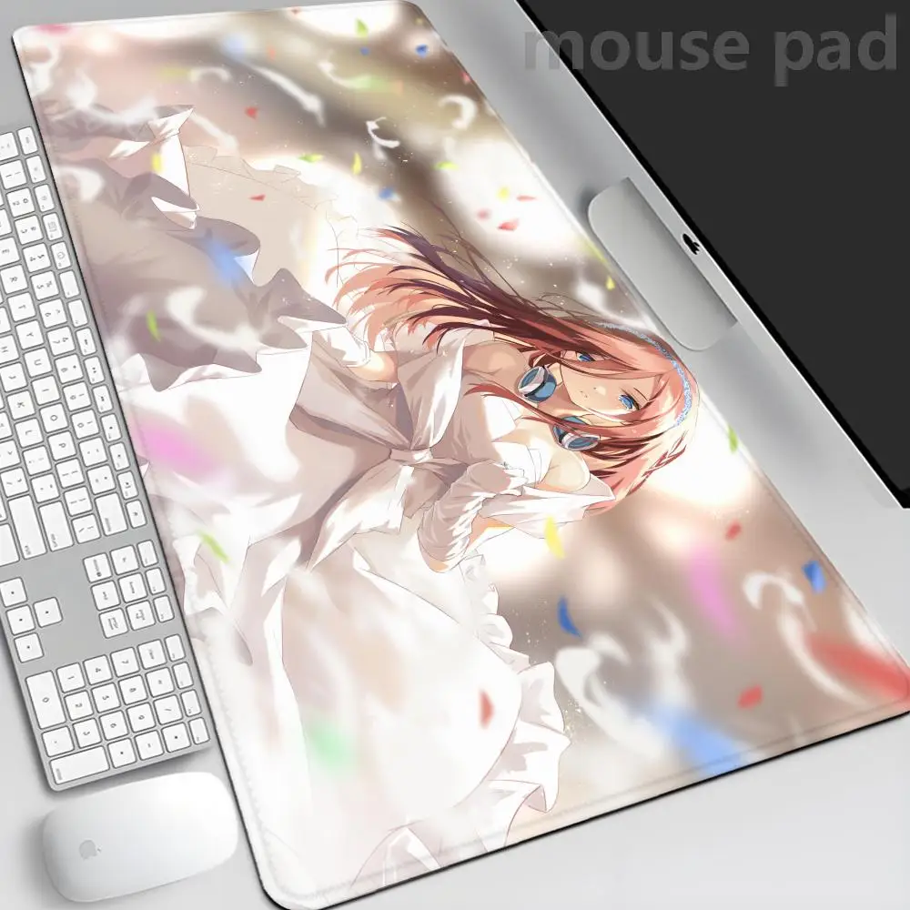

The Quintessential Quintuplets Anime Mouse Pad XL Gaming Mause Mat Gamer Accessories Table XXL Mousepad Speed Pc Deskpad Carpet