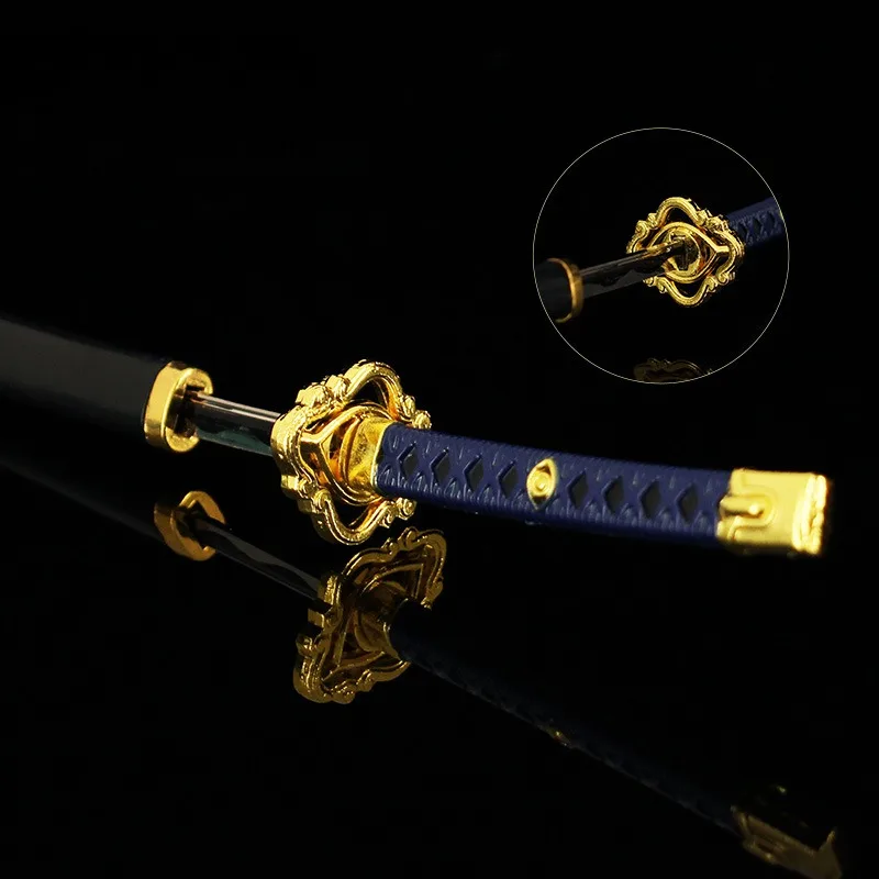 26cm Eightfold Longblade Weapon Anime Game Periphery Metal Katana Weapon Model Collections Ornament Crafts Toys Gifts for kids