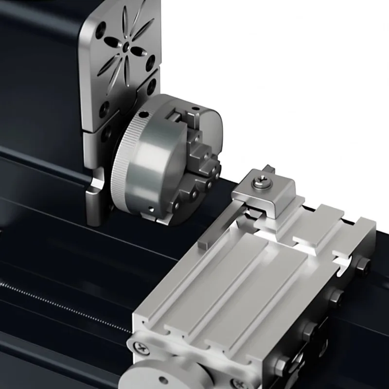 60 واط 12000 دورة في الدقيقة مخرطة معدنية صغيرة لتقوم بها بنفسك تورنو الفقرة تشغيل المعادن سطح المكتب مخرطة آلة مخرطة صغيرة