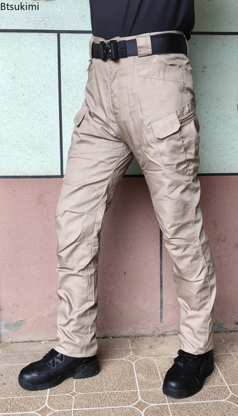 New Men\'s Camouflage Outdoor Tactical Pants Waterproof Wear Resistant Training Hiking Trousers Men Multi-pockets Cargo Pants 5XL
