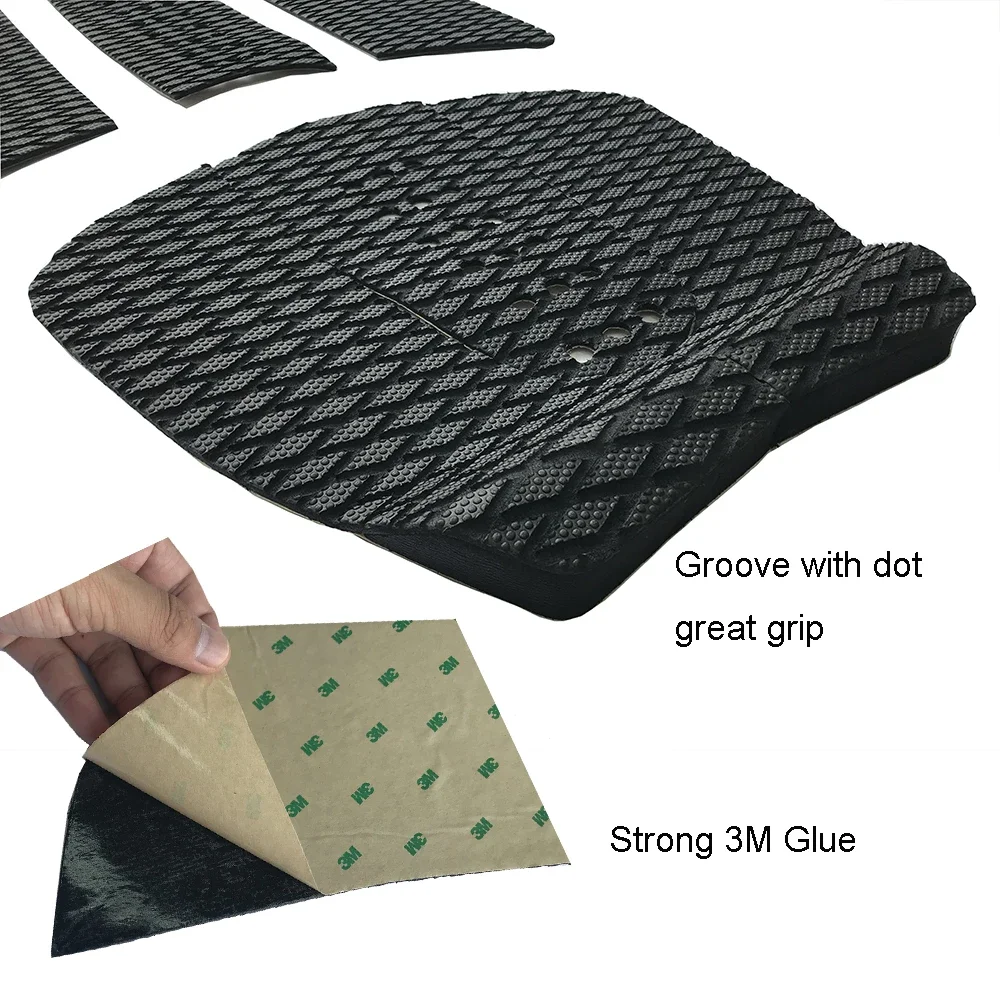 Surfing Traction Pads 6 Piece Dot Cross Stripes Cozy Premium EVA with Grip Surfboard 3M Back Glue Foot Pads Bodyboard Have Fun