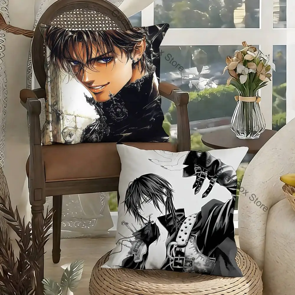 

V-Vampire Comics K-Knights Pillow Case Plush Pillow Cases Home Decoration Pillow Cover for Sofa Bed Chair Living Room