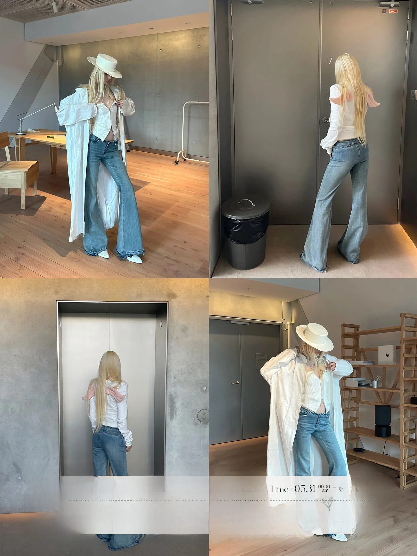 

Low Waist Bell Bottom Slim Fit American Style Denim Jeans High Waist Headless Rase Le sol‘Rebel ’ Women's Retro Jeans