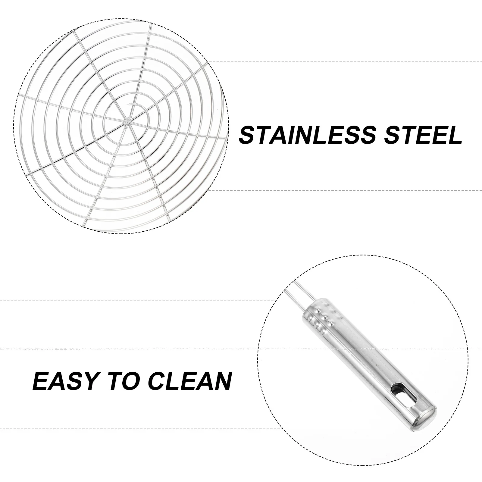 

1 pc Stainless Steel Mesh Skimmer Ladle Long Handle Kitchen Strainer For Pasta Noodles Spaetzle Frying Oil Filter Tool