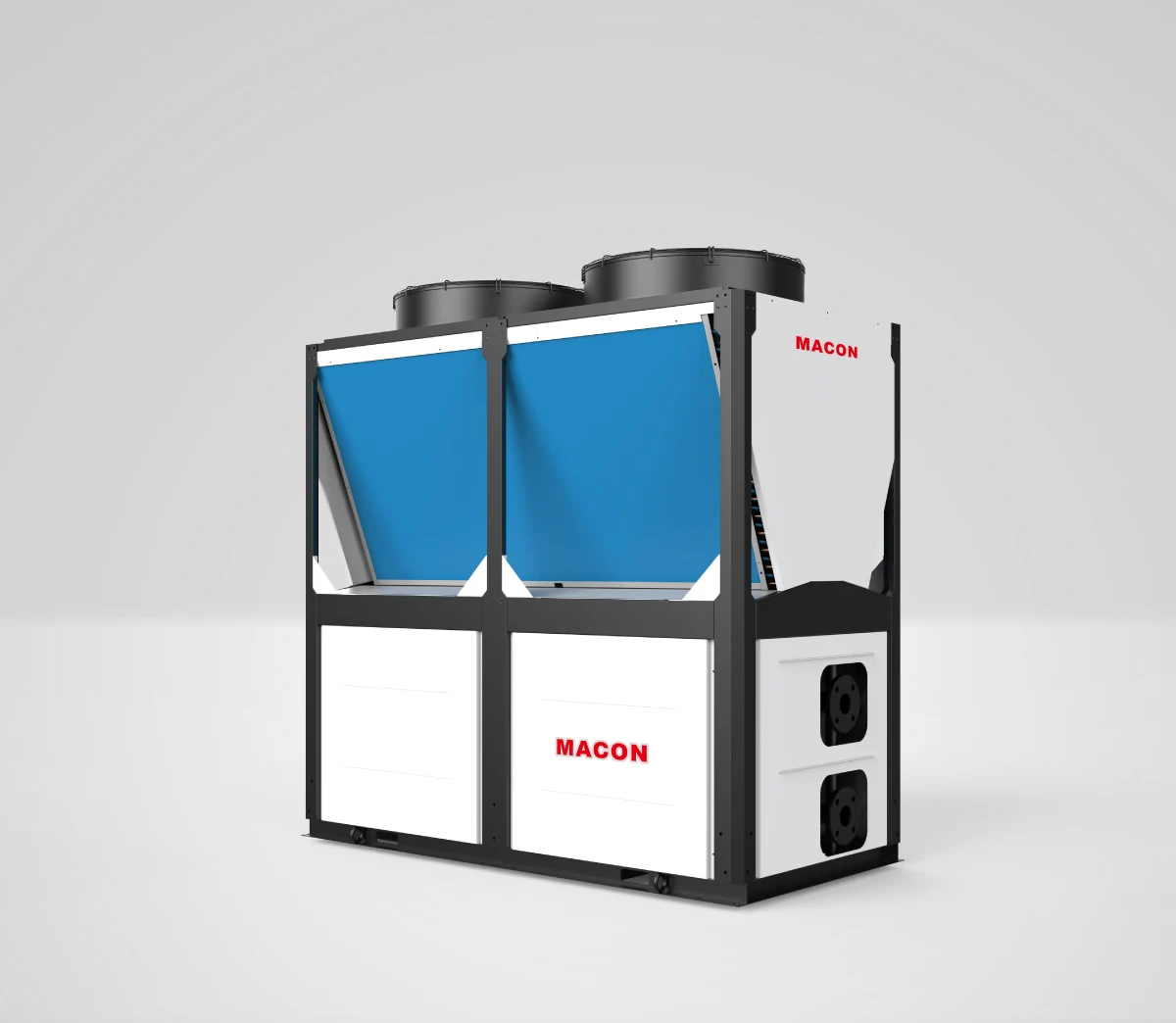 Smart Commercial 50KW Hot Water Heat Pump 75°C R290 air to Water Full Inverter Heat Pump Water Heater view 2