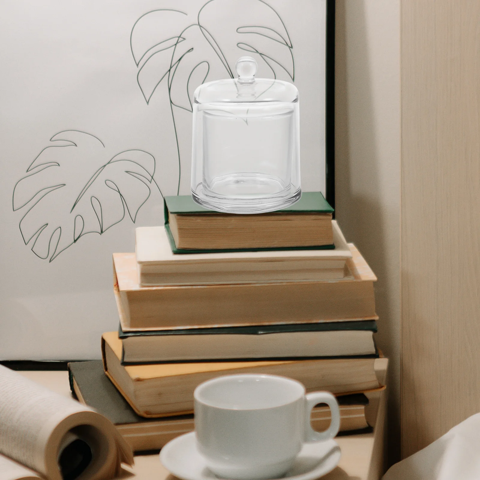 

Glass Cover Home Decor Clear Cups Decoration with Lid Lids Fragrance Decorations
