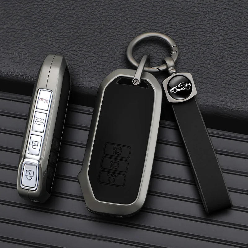 

Car Key Case Cover Fob For Kia 2024 Sportage 2023 Niro Hybrid 2021 Sorento MQ4 2022 EV6 GT-Line K8 V6 Car Interior Accessories