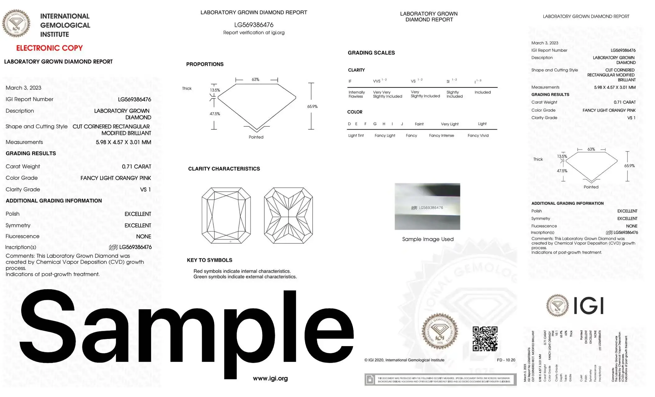 Pink Diamond CVD HPHT Lab Grown Diamond 1Ct Radiant Cut VS-VVS Clarity Diamond IGI Certificate