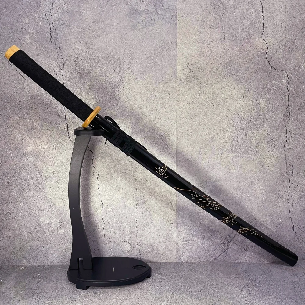 40inch Wooden Laido Katana Kendo Sword Real Size Japanese Katana Original Samurai Sabre Anime Cosplay Prop Ninja Knife Toy Gift