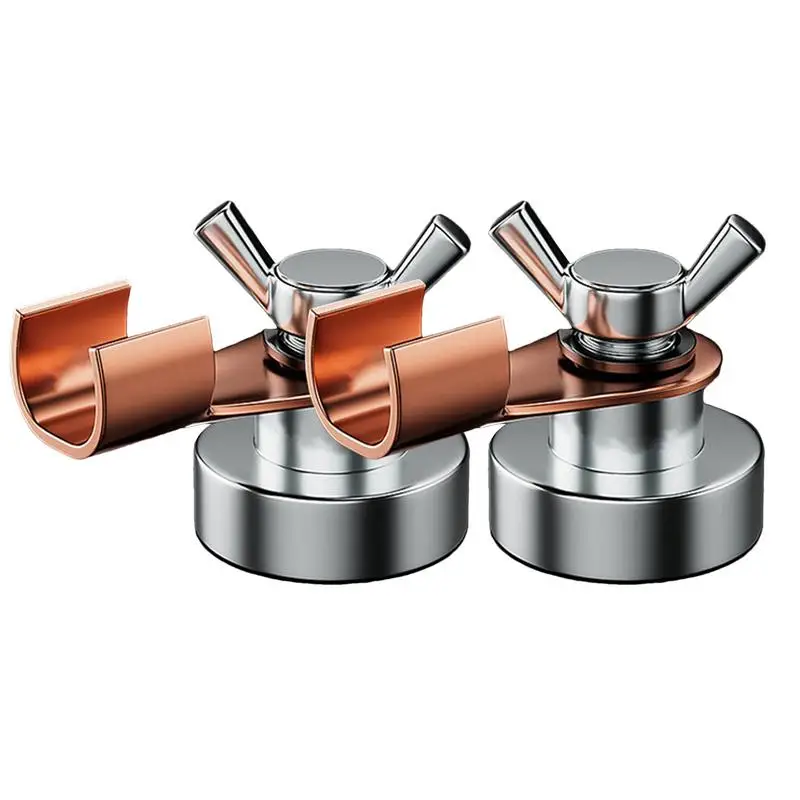 Magnetic Welding Ground Clamp 2X Stability Clamps Powerful Magnetism 500A Copper Electrode Welding Support Clamp