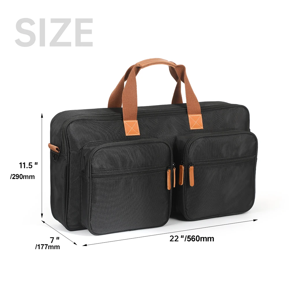 Estojo de transporte portátil para reprodutor de disco de DJ com alça de suporte Bolsas de armazenamento de grande capacidade para Pioneer DJ DDJ-FLX4 DDJ-REV1