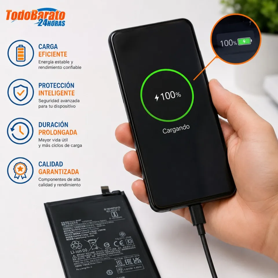 Batería para Xiaomi Redmi 14C - Poco C75 Bn5X 5160 mAh 4