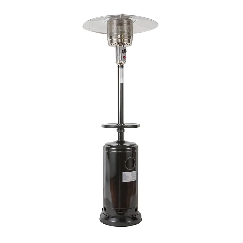 2024 Restaurant Coffee Bar Lamp Umbrella 13kw Outdoor Patio Heater With Drink Table