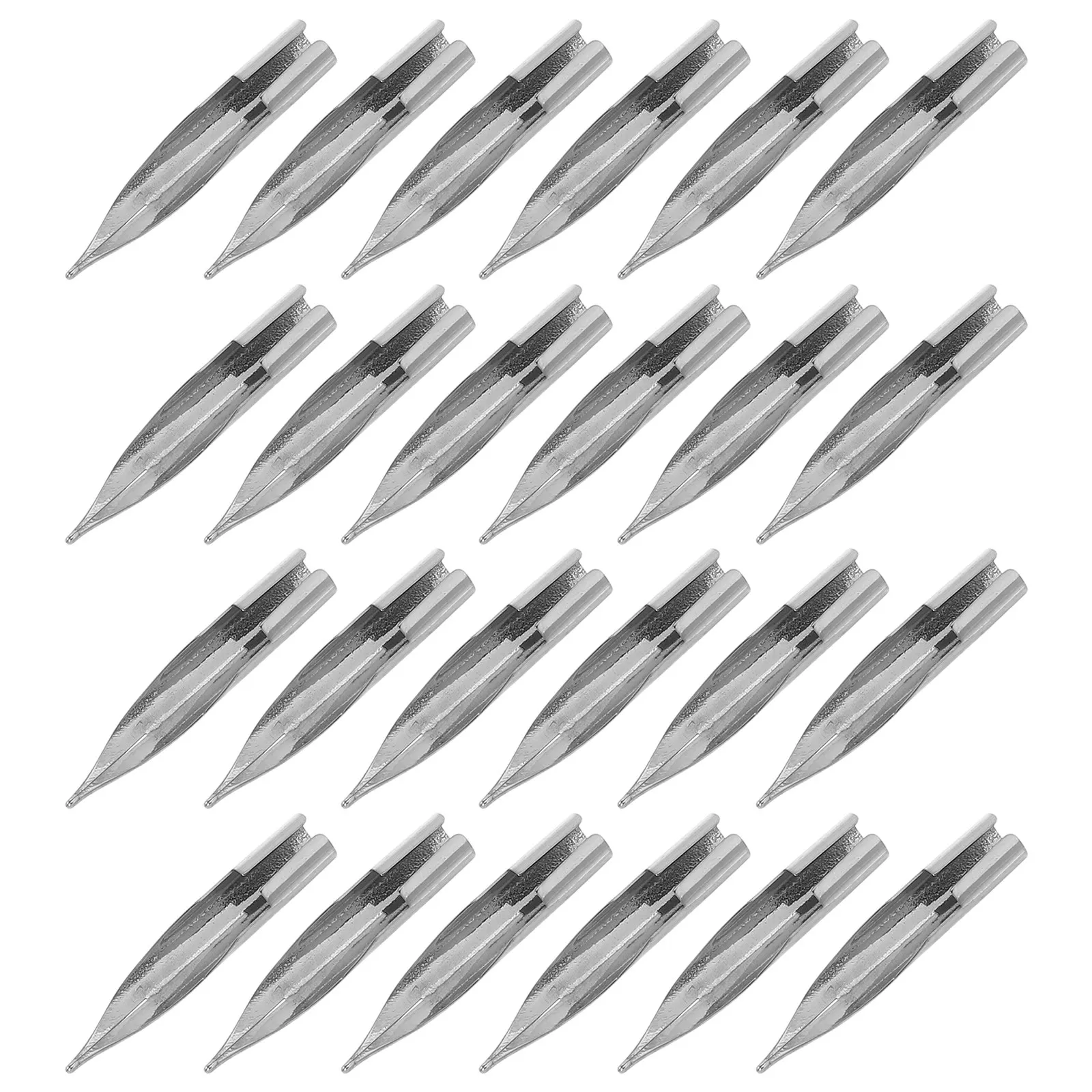 

25Pcs 0.38mm Steel Fountain Pen Nibs Fine Point Replacement Tips Precision Fit No Ink Leakage Extended Pen Life for Writing