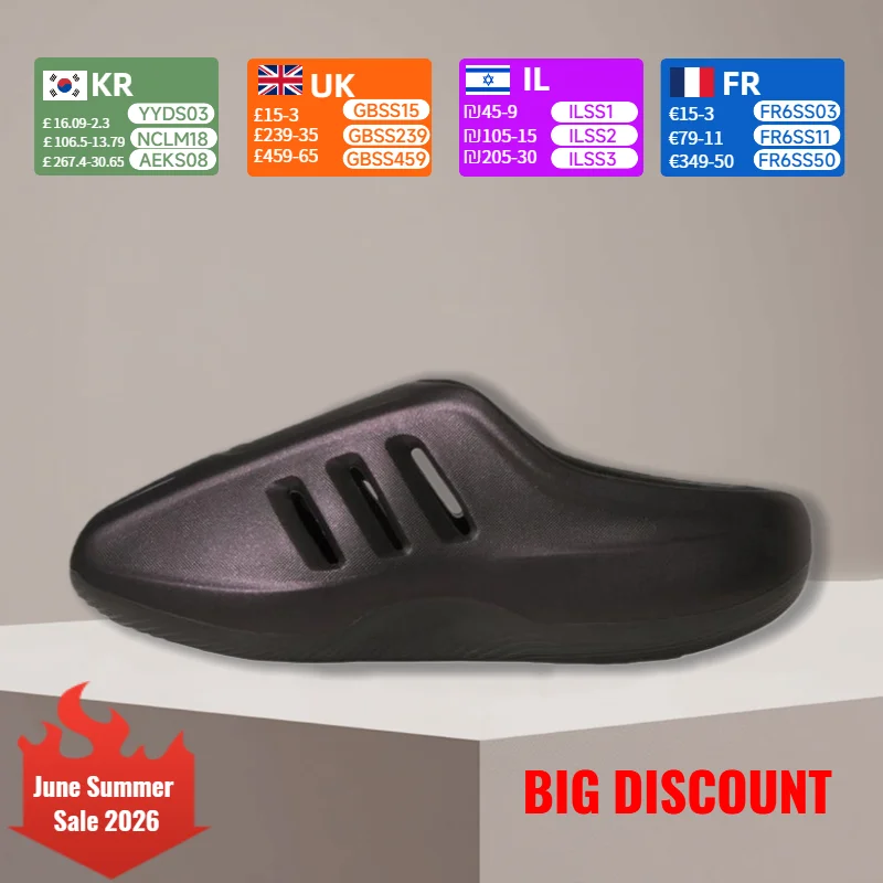 

adidas Originals adiFORM Infinity 001 Unisex Comfortable Slip-On Sandals with Non-Slip Sole - Black JQ2653
