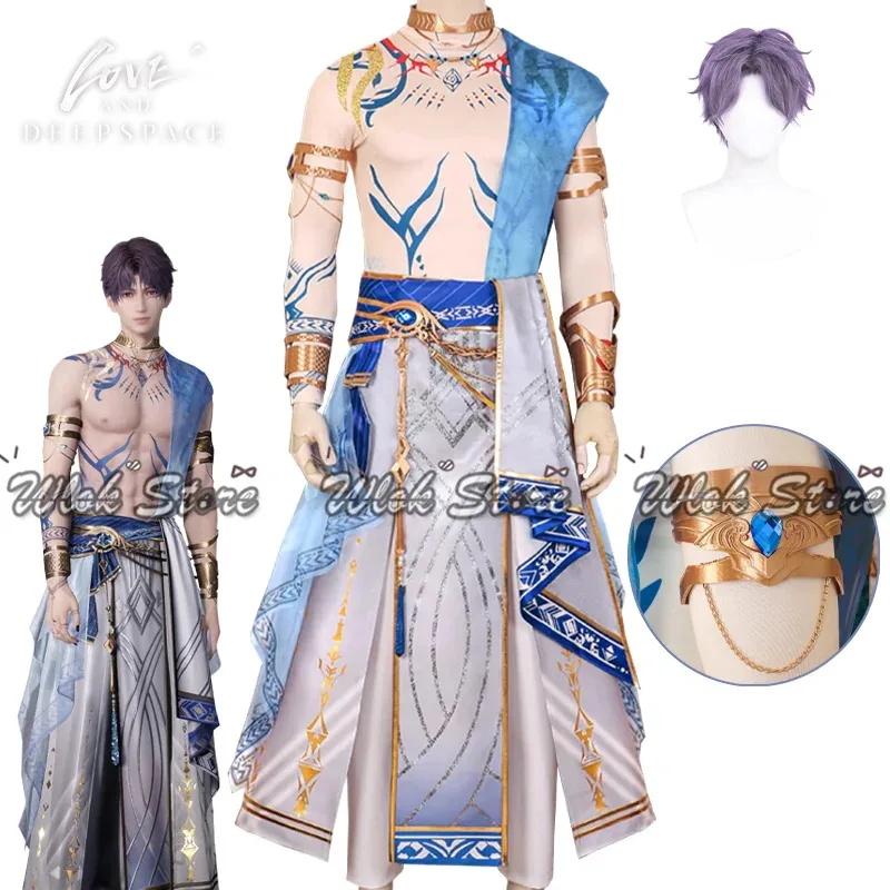 

Game Love And Deepspace Rafayel Cosplay Costume Dawn Tides Rafayel's God of the Tides Set Outfit For Hallowmas Carnival Role
