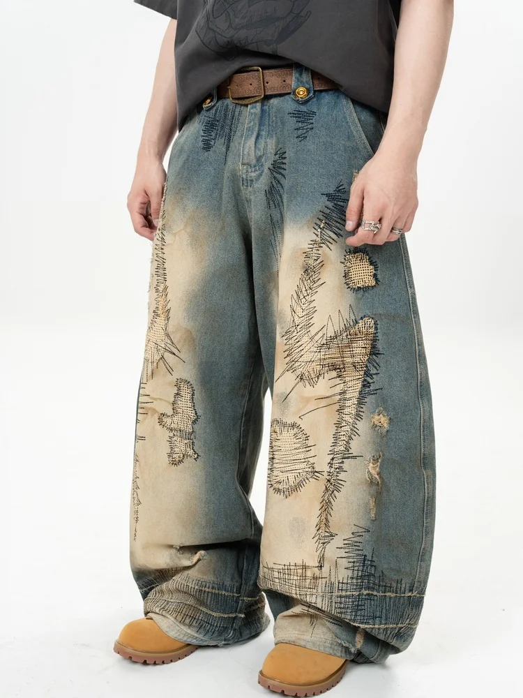 

Retro Waed Straight Leg Loose Fit Jeans GEWAGEMA American Sle 2025 New Autumn Winter Men's Women's Casual Cotton Pants