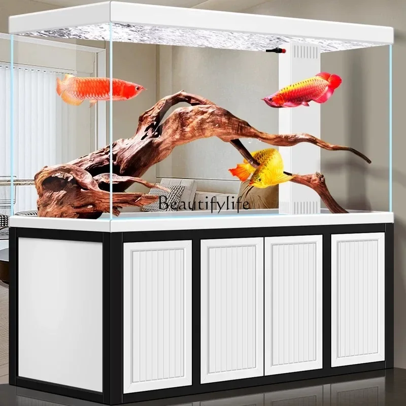 FG-*Aluminum alloy arowana tank lazy water-free new fish tank