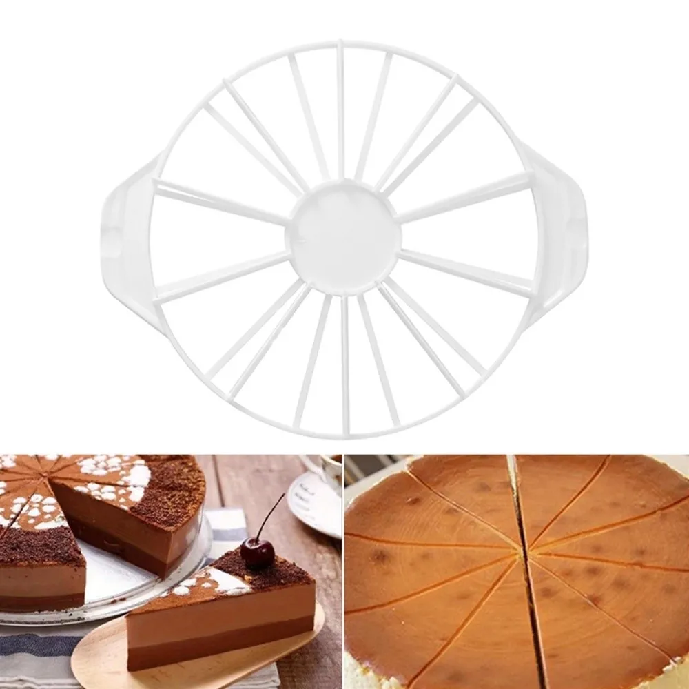 New Round Cake Divider Slicer 10/12 Slices 14/16 Slices Pie Slicing Bread Cutting Kitchen
