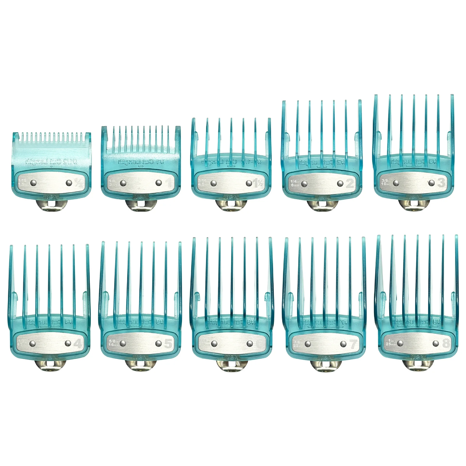 

10Pcs Set Iron Buckle Limit Comb Electric Clippers Positioning Comb Pro Cutting Guide Clipper Guard With Iron Buckle Limit Comb