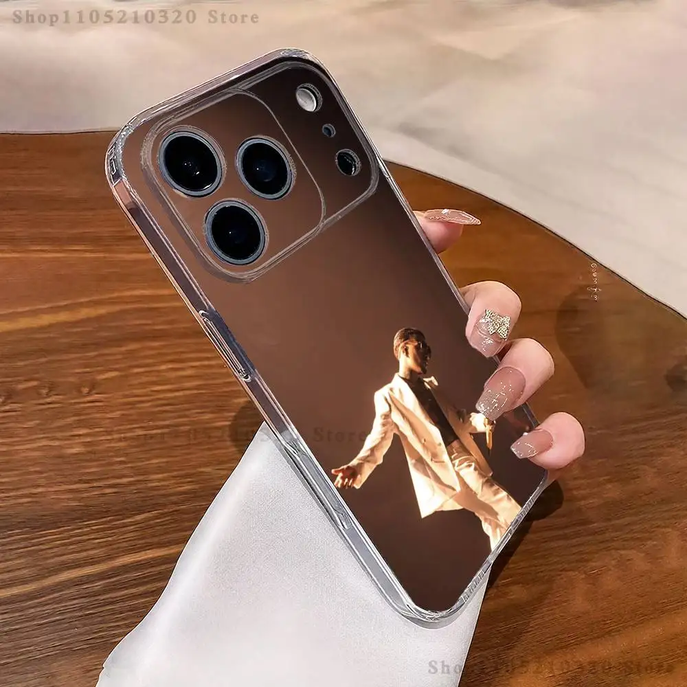 R-Rauw Alejandro Rapper Phone Case For iPhone 16,15,17,12,13,14,11 Max,Pro,Plus,X,XS,XR,SE4,E Mini Transparent Cover