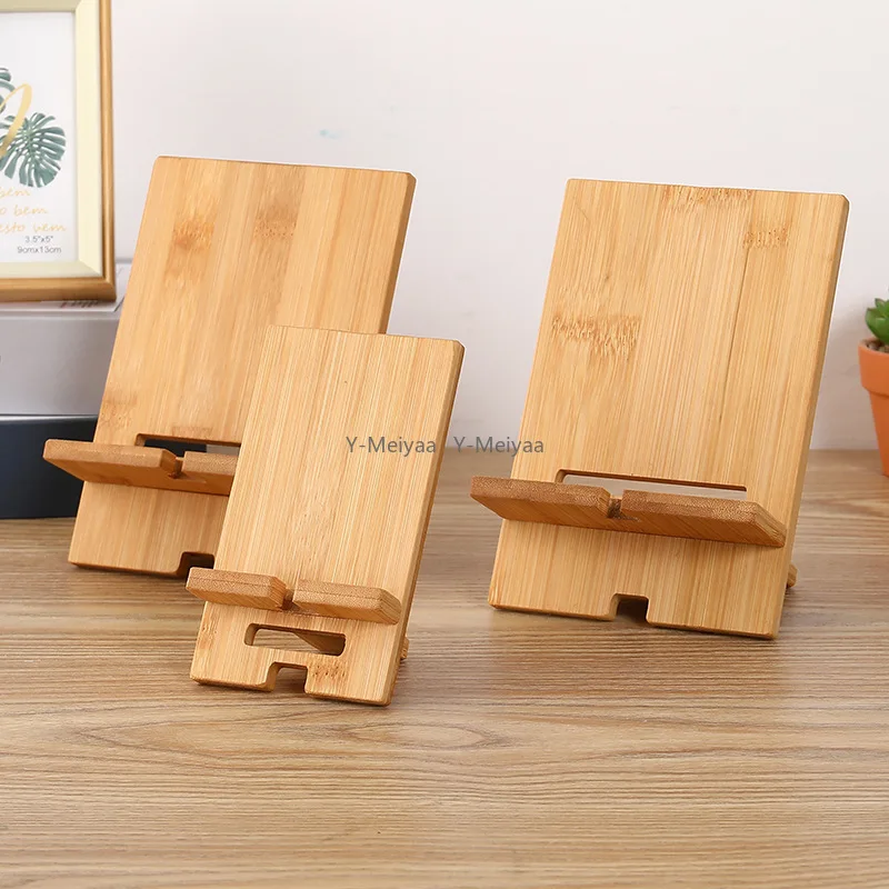 Wooden Desktop Phone Holder Lazy Phone Stand Smartphone Charging Stand Lazy Phone Bracket Mobilephone Support Tablet Stand