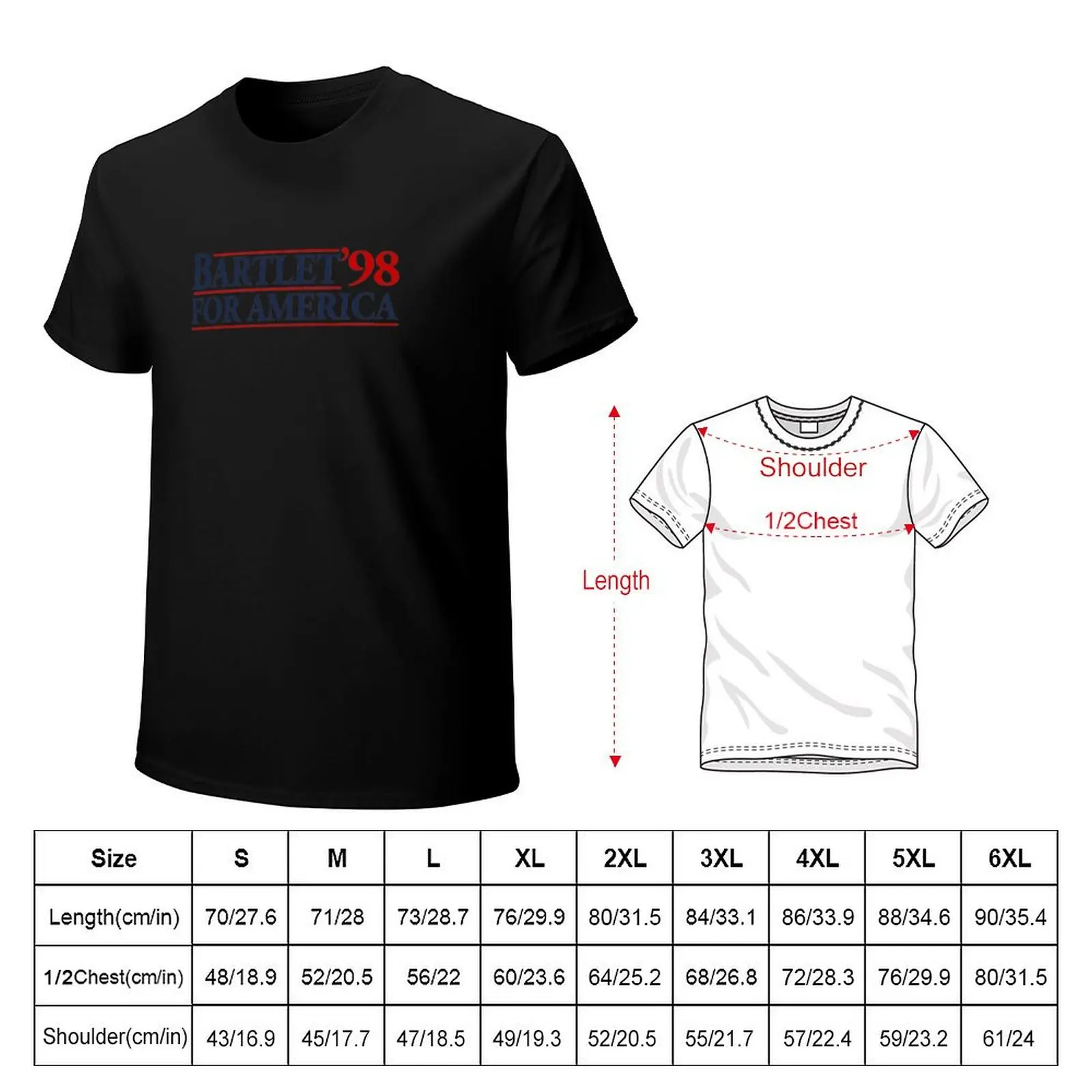 Bartlet For America T-Shirt Breathable Workout Short Sleeve Top