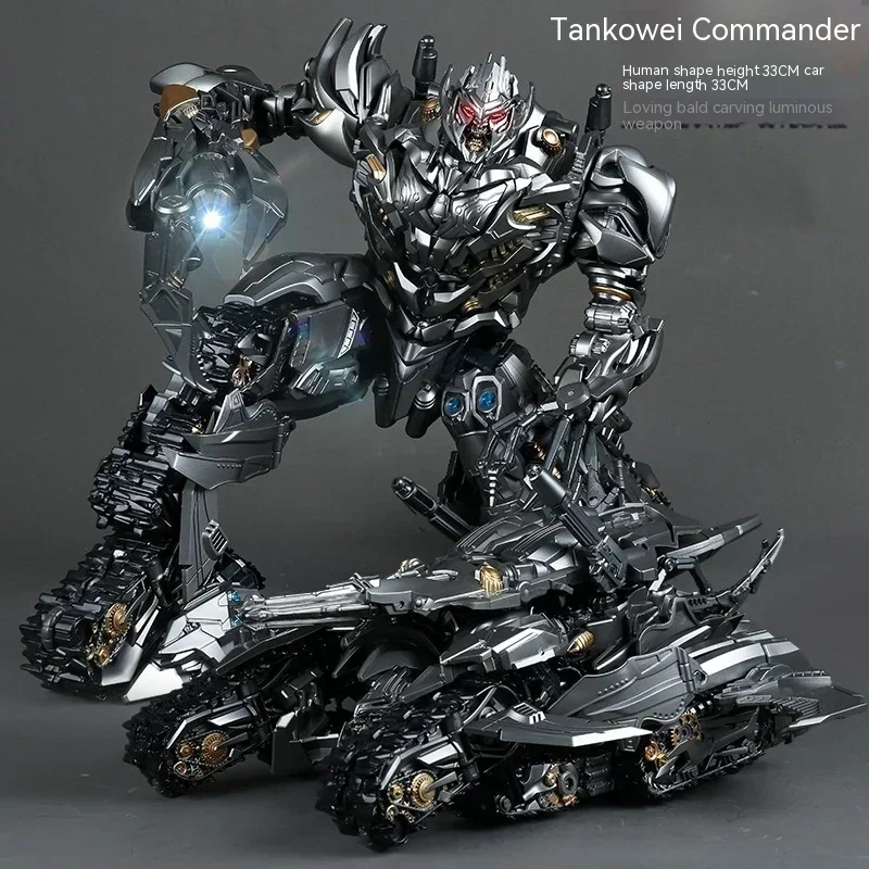 33cm Transformers Black Mamba Ls06 Tank Way Enlarged Version Deformed Toy  Alloy Version Decepticon Model Hand To Creative Gift