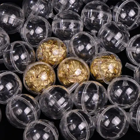 50Pcs Clear Chocolate Box Truffle Liner Flower Candy Box Bouquet Chocolate Ball Holder Case Valentine's Day Gift Box