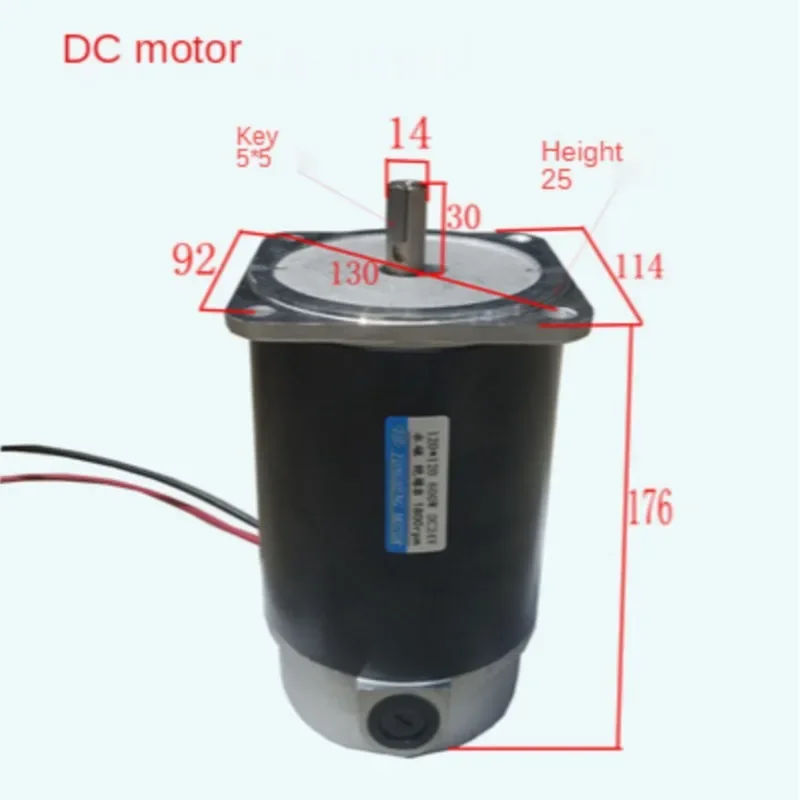 DC 500W 12V 24V 110V 180V 220V Permanent Magnet DC Motor